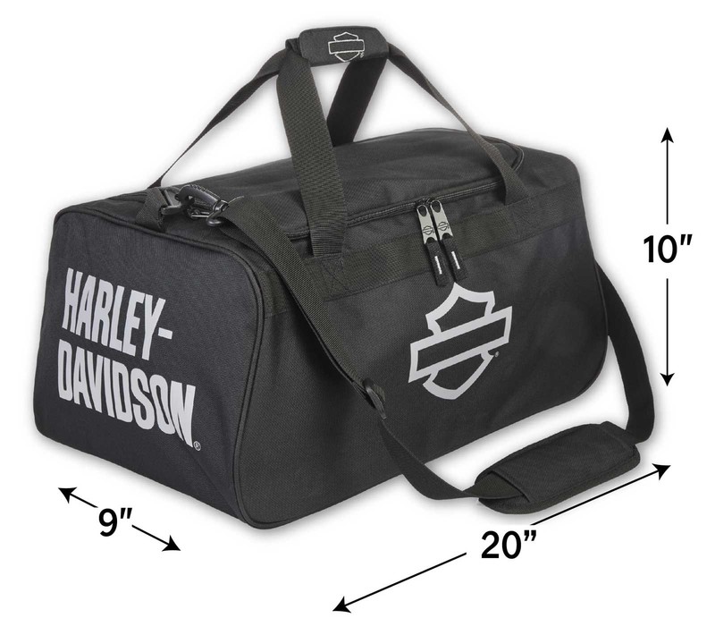 Harley-Davidson Bar & Shield Logo Zipper Rugged Graphic Duffel Bag - Black gallery