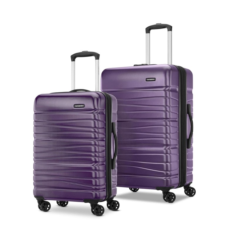 Samsonite Hardside Expandable Luggage Spinner 2 Piece Set 20″ 24″ Purple