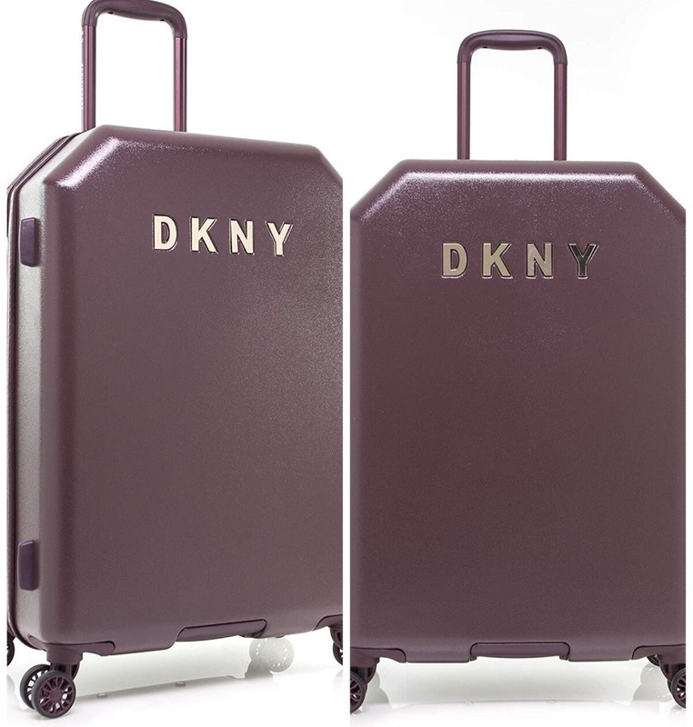 DKNY Upright With 8 Spinner Wheels, 2PC Set , Burgundy