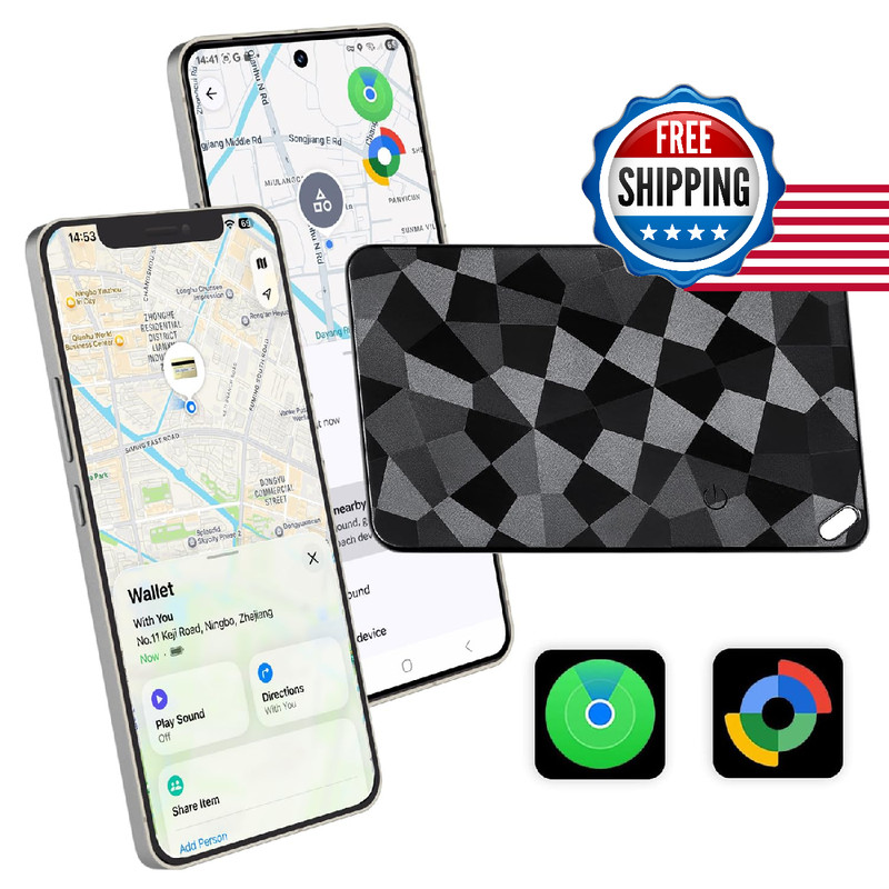 2026 New Dual System Wallet Tracker iOS Android Rechargeable Compatible Apple Fi