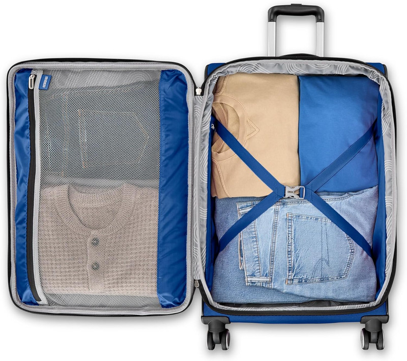 4 KIX 3.0 Checked-Medium 24-Inch Spinner, Sapphire Blue gallery