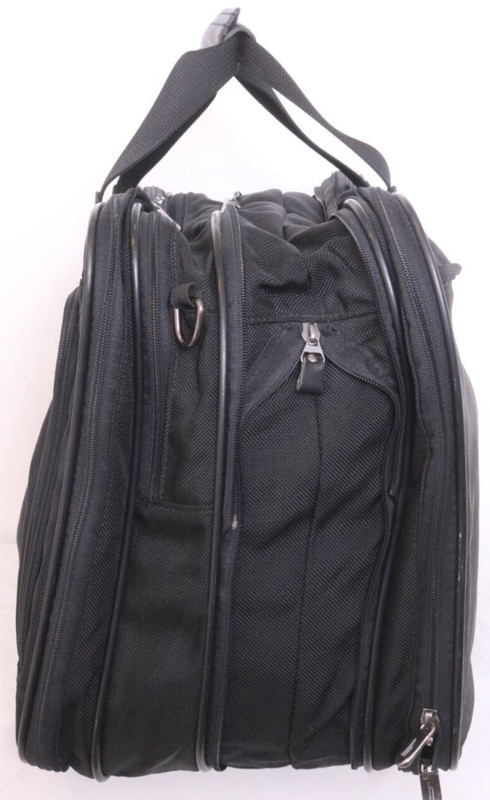 Hartmann Black Expandable Zip Handles Travel Work Bag 22" Briefcase Luggage gallery