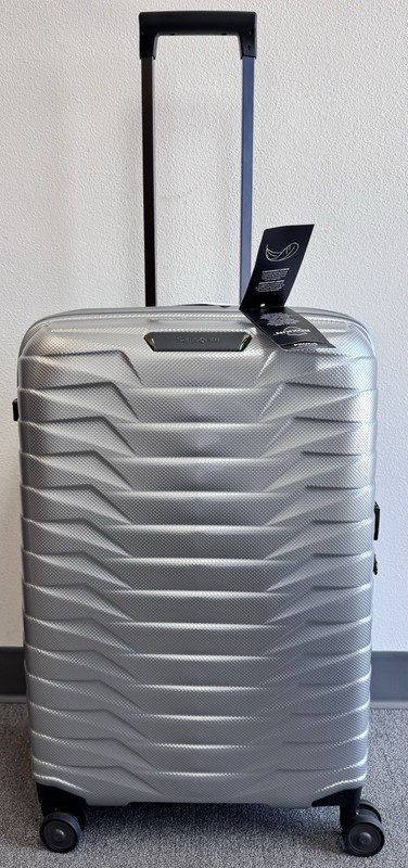 Samsonite Proxis Medium Spinner Suitcase Luggage, Silver gallery