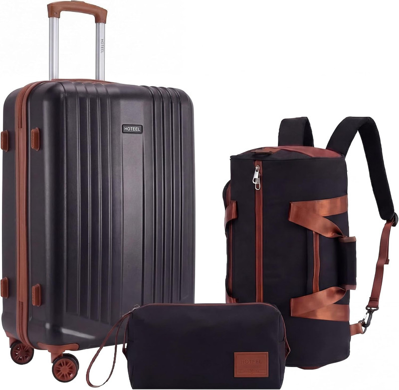 Luggage Sets 3 Piece Carry on Luaagae Suitcases with Spinner Whells & TSA Lock(4