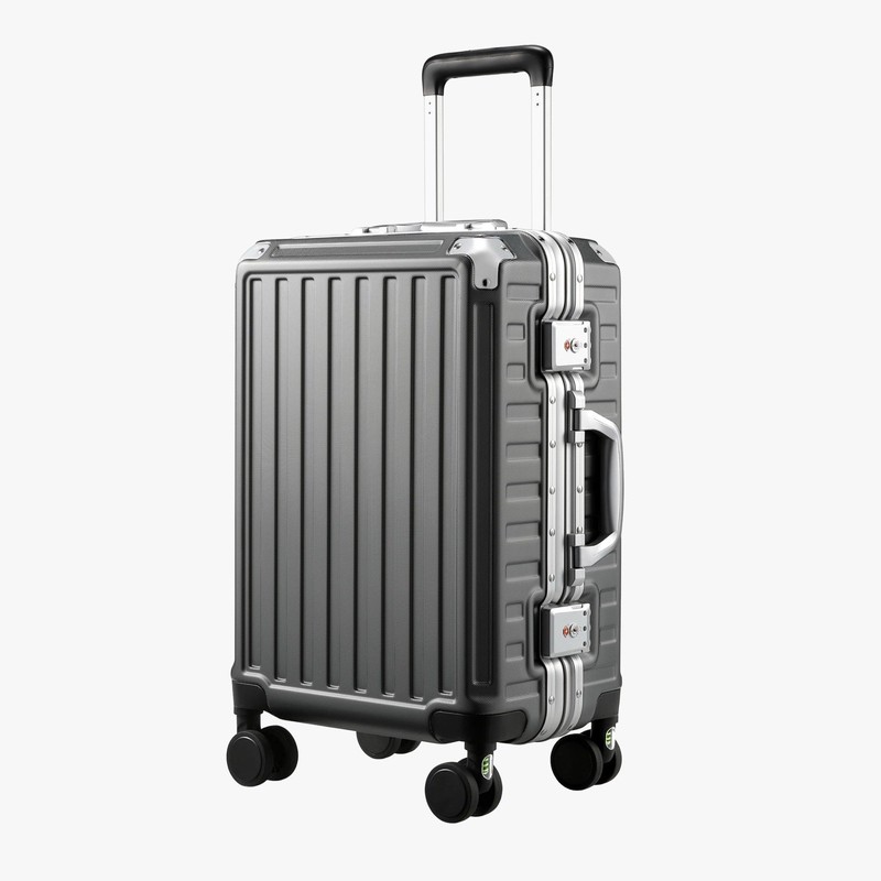 Luggex Carry On Luggage with Aluminum Frame, Polycarbonate Zipperless Luggage…