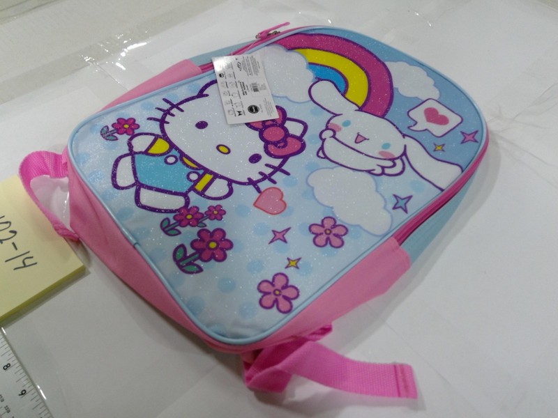 Hello Kitty Multicolor 16" Girls Backpack Soft Case Adjustable Straps School Bag gallery