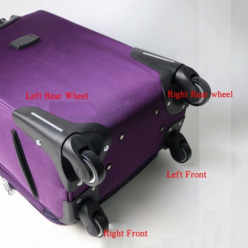 2/4pcs Replacement Luggage Wheels 360° Swivel Spare Caster Suitcase Repairment gallery