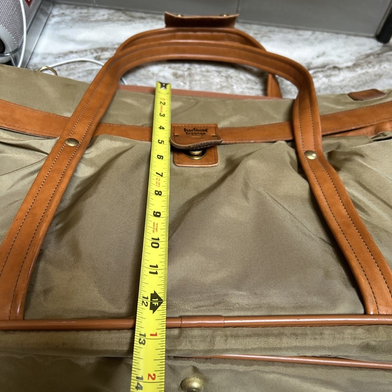 HARTMANN Nylon Leather Weekender Retro Luggage Garment Bag Light Weight 21 In gallery