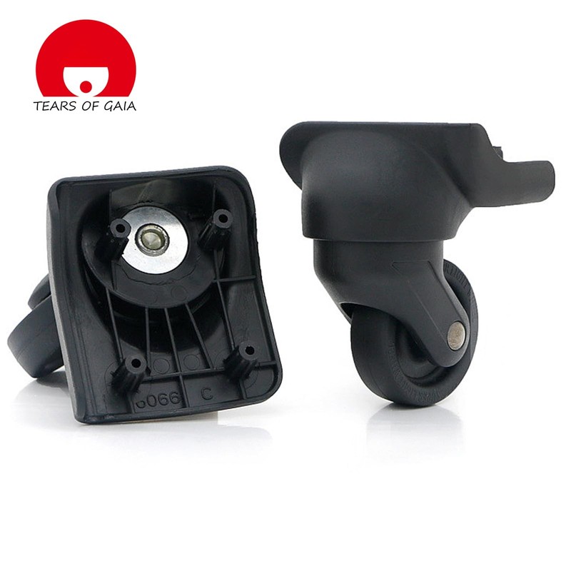 Universal Luggage Wheels Replacement Kit for Suitcase, Steel Core 360° Black gallery