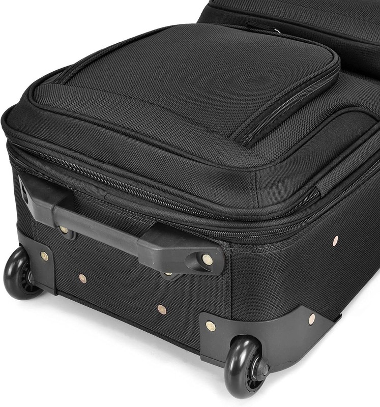 Durable 20-Inch Water-Resistant Rolling Softside Suitcase for Effortless Travel gallery