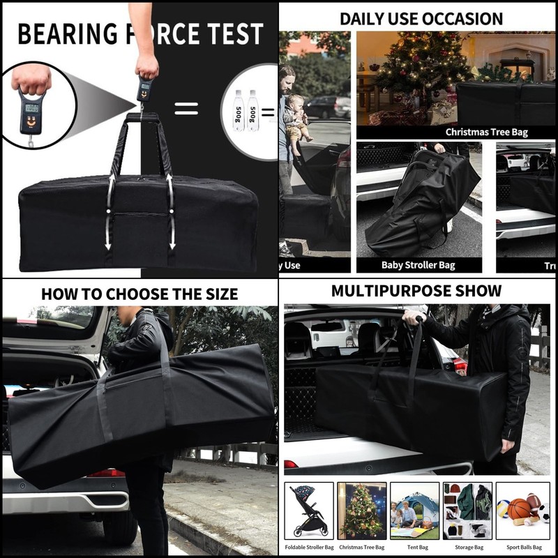 3-Pack 110L Large Duffel Bags, Water Resistant Sports Travel Luggage Bag
