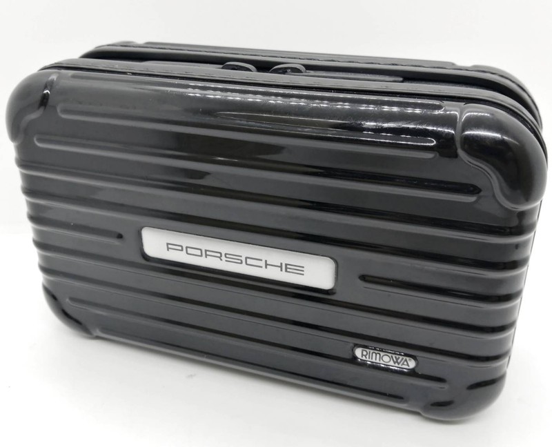 PORSCHE RIMOWA Pouch Accessory Travel Amenity Case Glossy Black 18.5×11.5×7cm