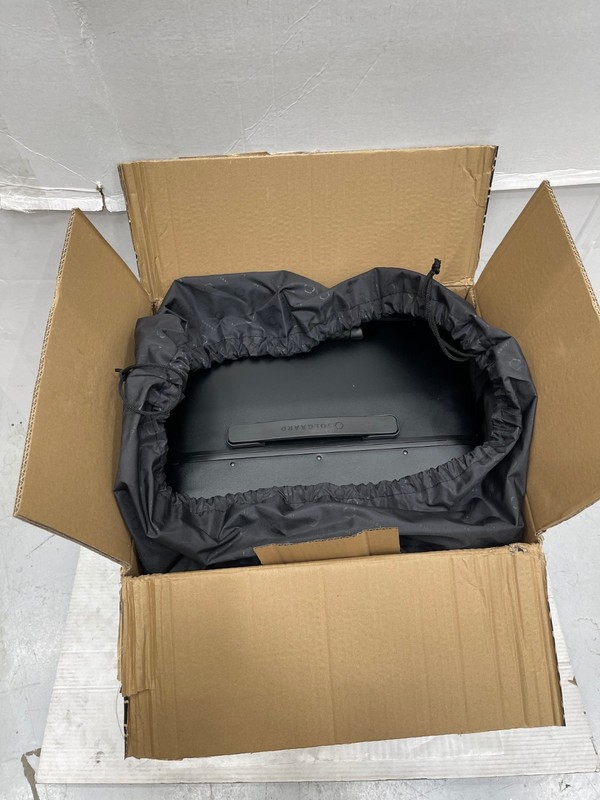 Solgaard The Trunk Closet Large 4.0 Baltic Black Suitcase w/ Rolling Wheels