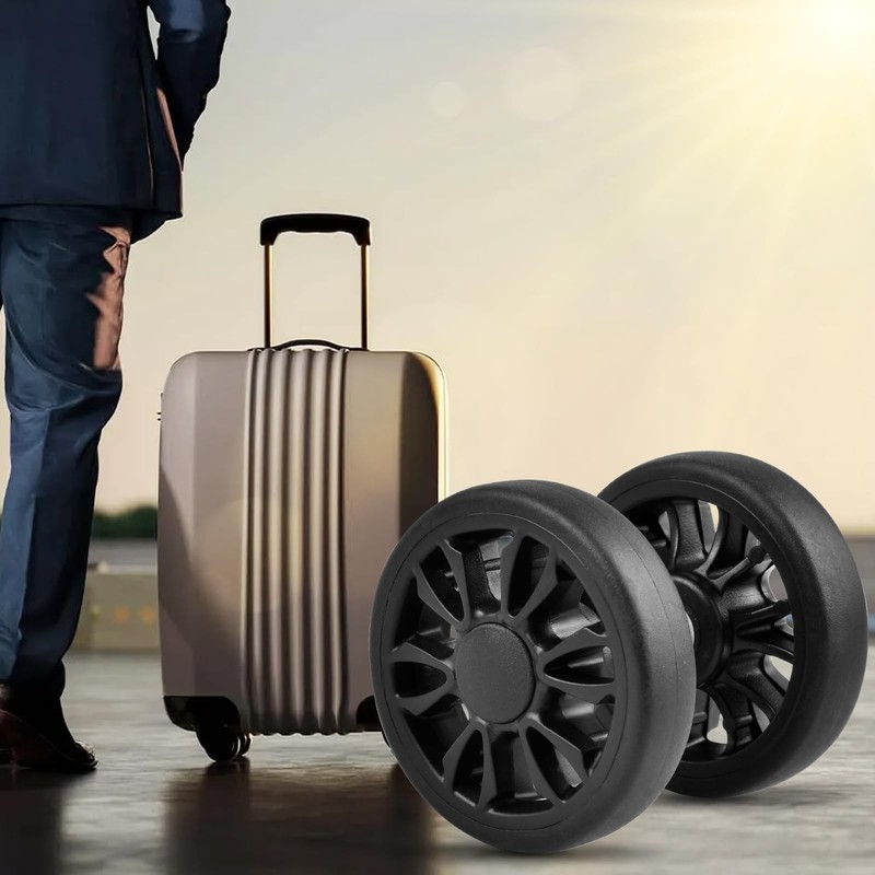 8 PCs Luggage Wheel Replacement, 55 x 13 mm Suitcase Trolley Replacement Whee... gallery