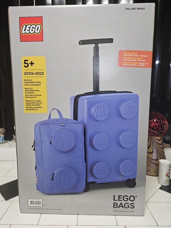 LEGO Luggage Carry On Suitcase with Matching Backpack New In Box