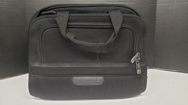 Atlantic Canvas Carry-On Luggage Travel Bag Adjustable Strap – Black