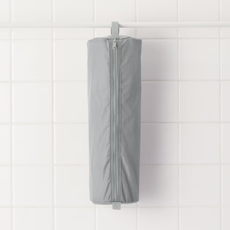 New Muji Polyester foldable Sorting Case Cylindrical Gray Color With 2 Size S/M gallery