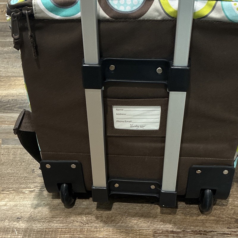 Thirty-One Geometric Canvas Rolling Cooler Retractable Handle gallery