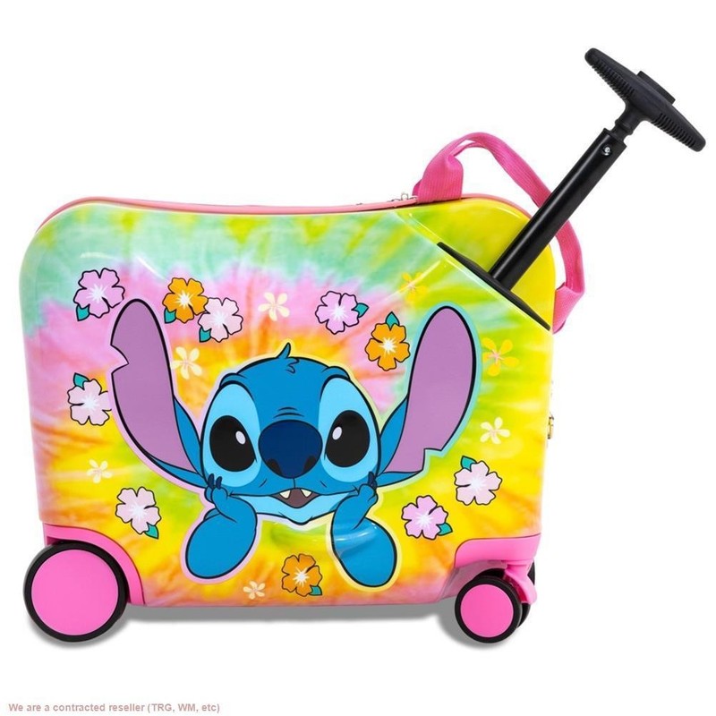 Disney Stitch Checked Hardside Ride on Luggage - Stitch gallery