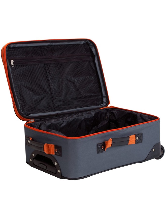 4-Piece Softside Luggage Set Expandable Travel Bags Charcoal gallery