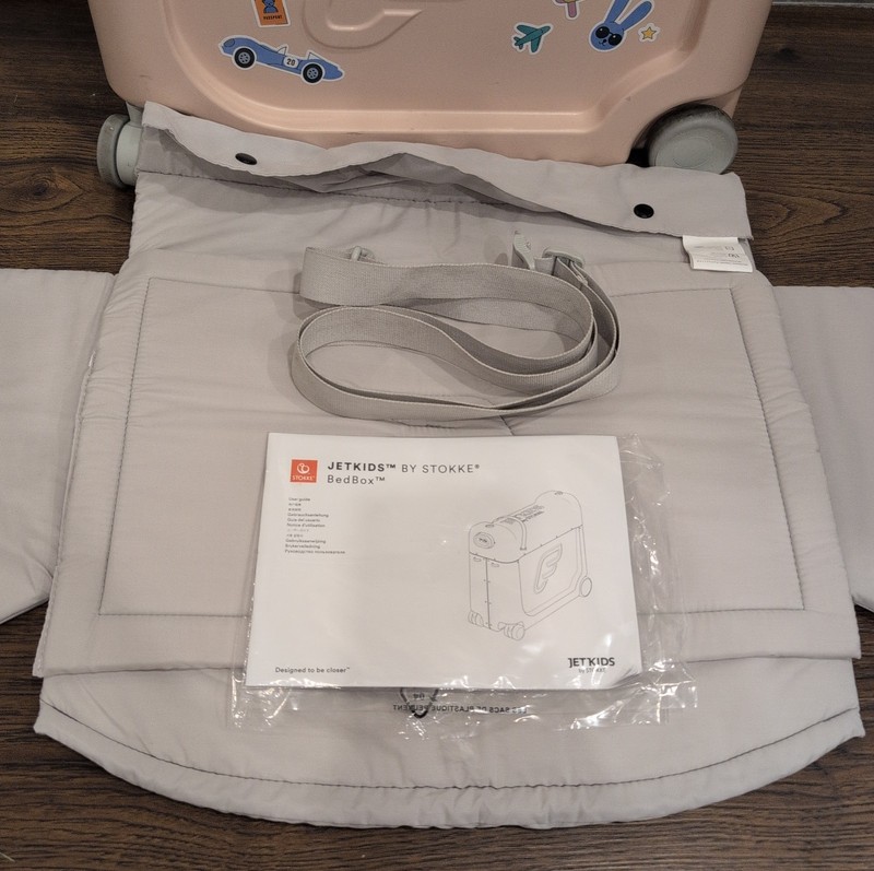 JetKids by Stokke Pink BedBox Ride-On Carry-On Suitcase & In-Flight Bed gallery