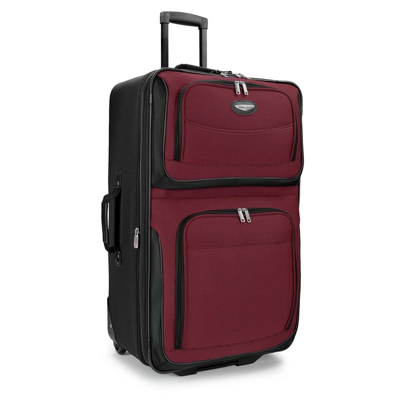 Travel Select Amsterdam Expandable Rolling Upright Luggage Burgundy 4-Piece Set gallery