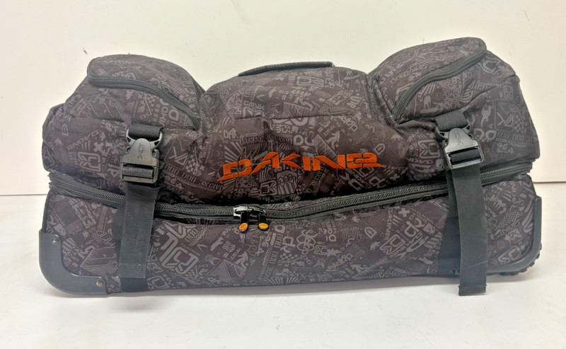 DaKine Split Roller 85-Liter Patterned Gray Travel Rolling Duffel Bag GREAT gallery