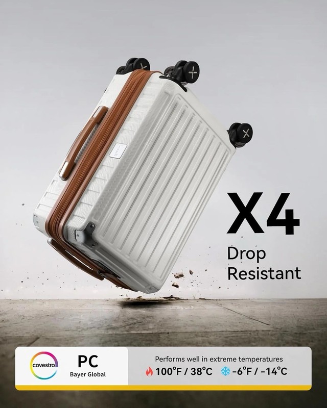Luggex Expandable Carry-On | Durability, PC Hard Shell & 360 Spinner Wheels 20in gallery