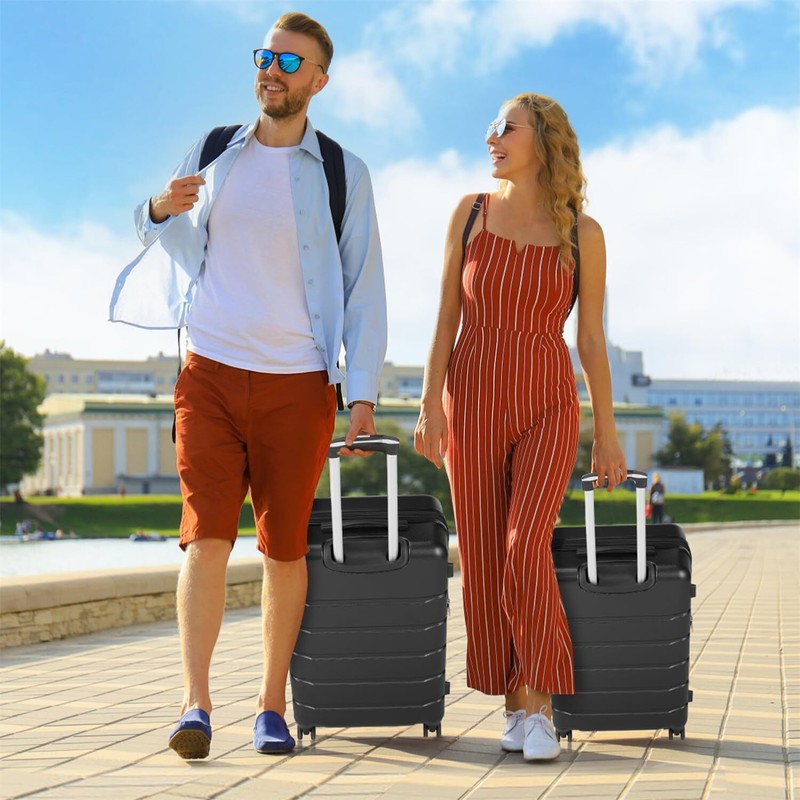 TSA Lock Suitcase Hard Shell Rolling Expandable Lightweight Carry-On Luggage gallery