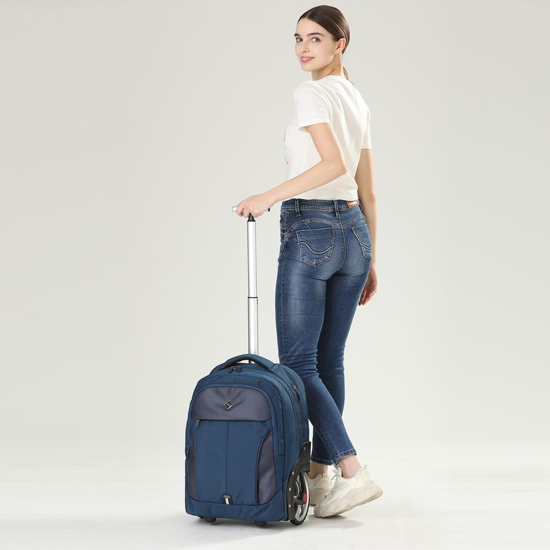 Waterproof Rolling Backpack, Backpack with Wheels for Business and Travel Com... gallery