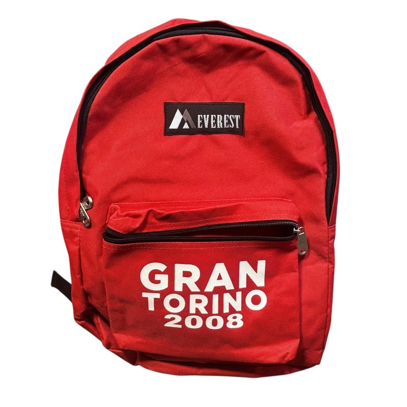 Everest Red Backpack Gran Torino 2008 Movie Promo Daypack Adjustable Straps