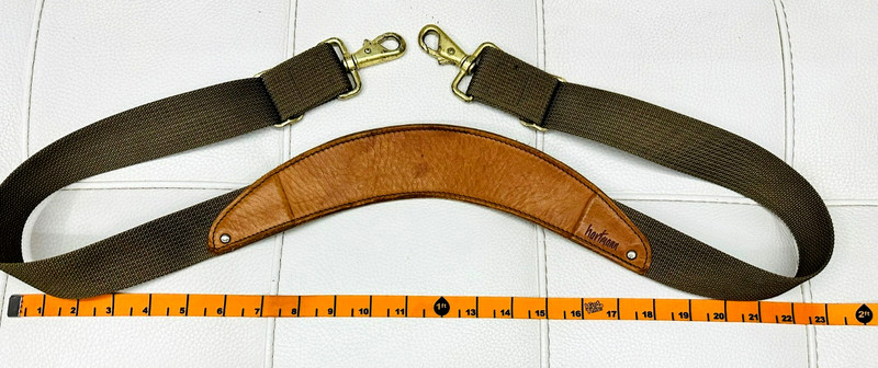 Hartmann Shoulder Leather Replacement STRAP BELT ONLY for Travel Luggage/Bag 53" gallery