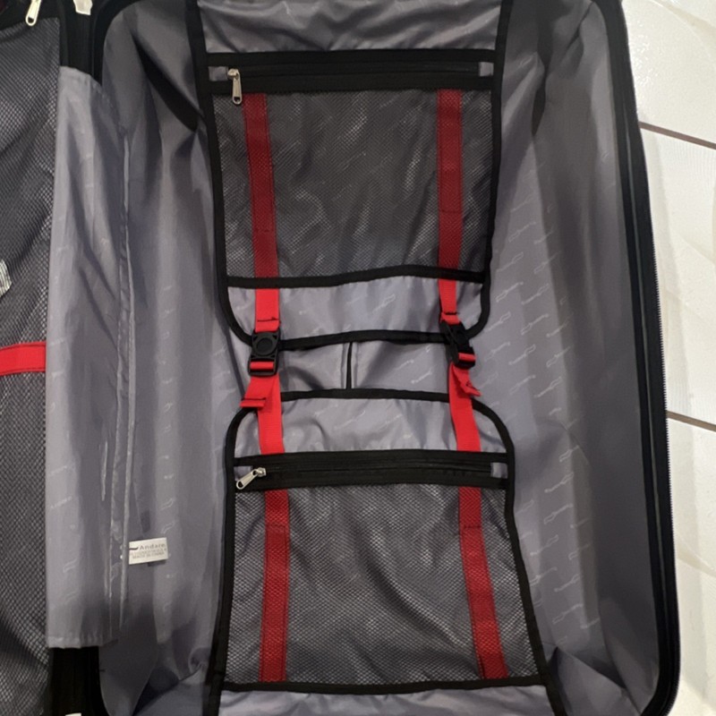 Andare Silver Spinner Hardcase Expandable Carry On Suitcase with TSA Lock gallery