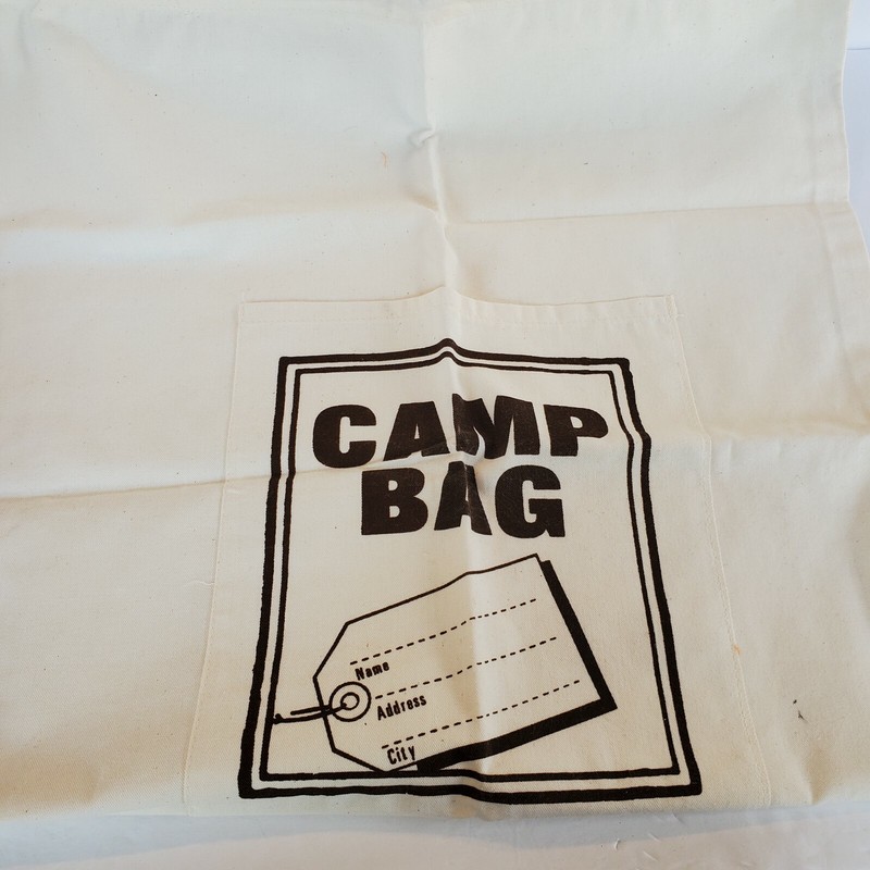 Canvas Drawstring CAMP BAG Laundry Sack Backpack String Tote Sports Gym Canping gallery