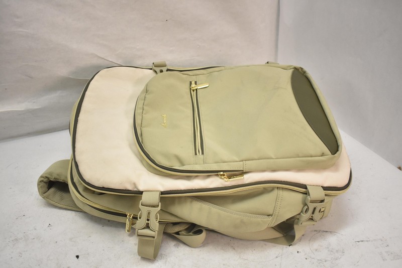 LOVEVOOK Green Backpack Set Laptop Compartment Soft Case Womens Nylon Travel gallery