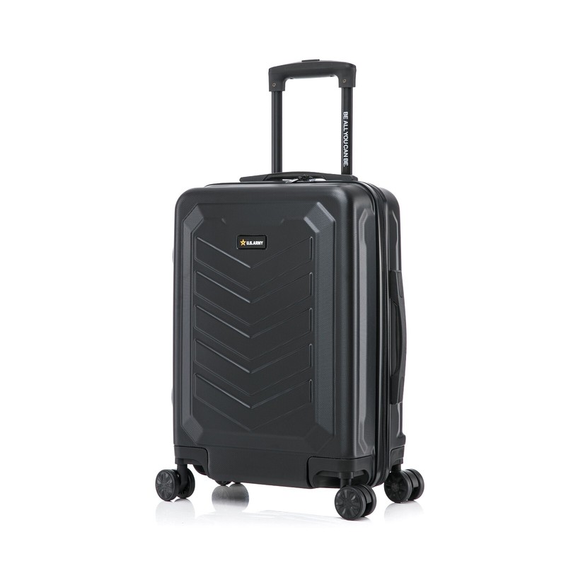 US ARMY FOX 20″ Hard Shell Carry On Luggage 360 Spinner Wheels Travel Suitcase