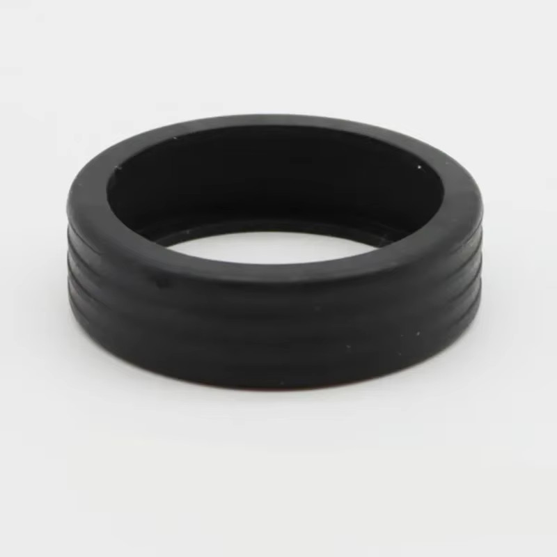 8PCS Black Luggage Roller Rubber Cover Silent Trolley Wheel Accessory Protective gallery