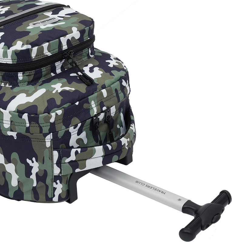 18" Rolling Backpack with Shoulder Straps, Camo gallery