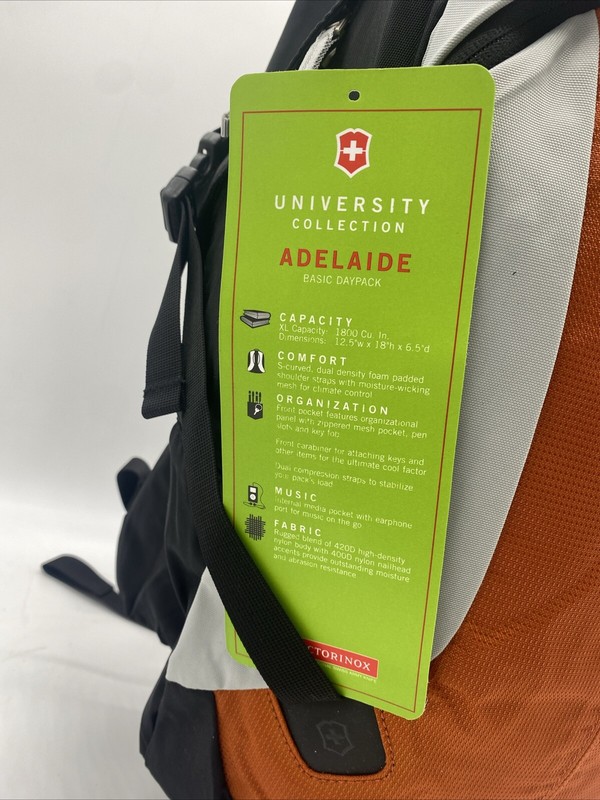 Swiss Army Basic Day Pack Adelaide University Collection Orange 38277 gallery