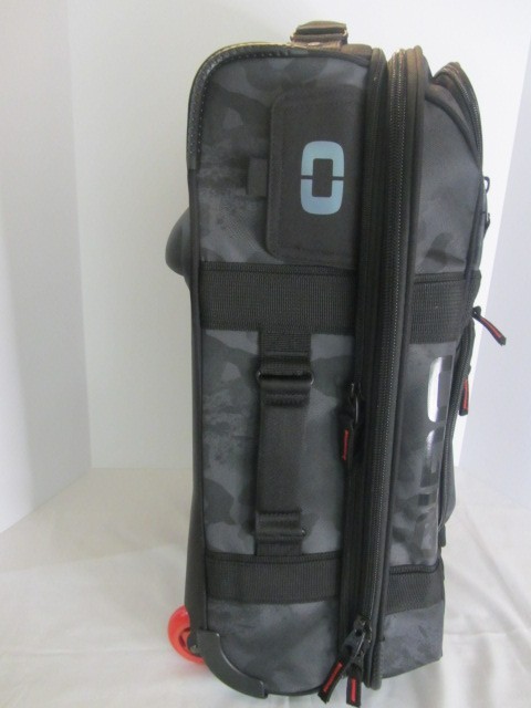 OGIO Fly Racing Expandable Layover Bag Black Grey Red Rolling Luggage Carry-On gallery