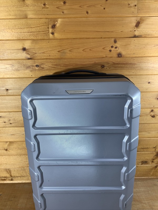💙Samsonite Hardside Shell Expandable Luggage~Gray~Checked~Large 26" Spinner gallery