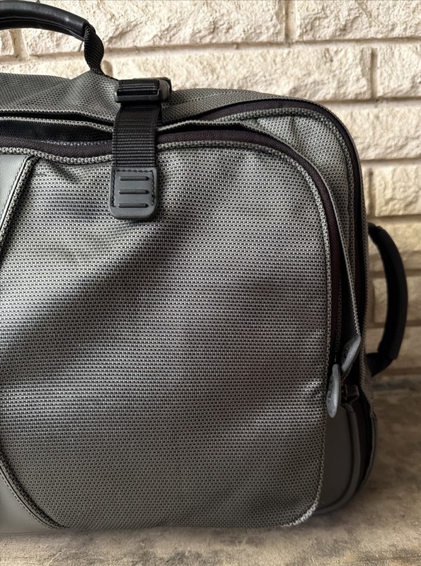 TUMI T2 Expandable Dual Backpack Duffle Excursion Gray Carry On Travel Bag gallery