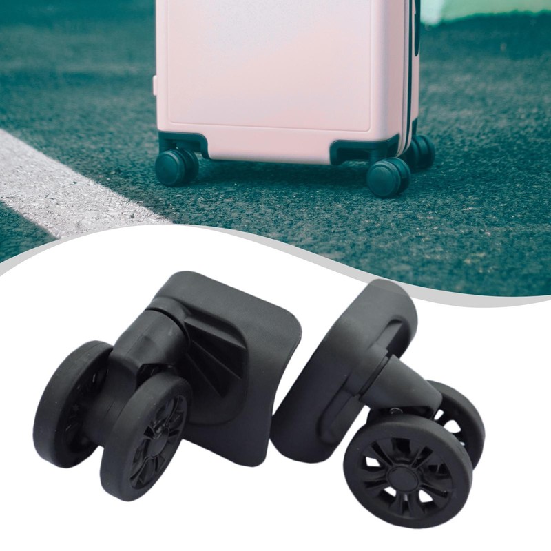 2 Pieces Luggage Suitcase Wheels Silent Smooth Easy Installation gallery