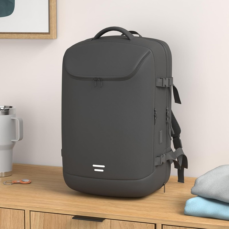 Water-Resistant 50L Expandable Backpack with Anti-Theft Pocket and USB Port gallery