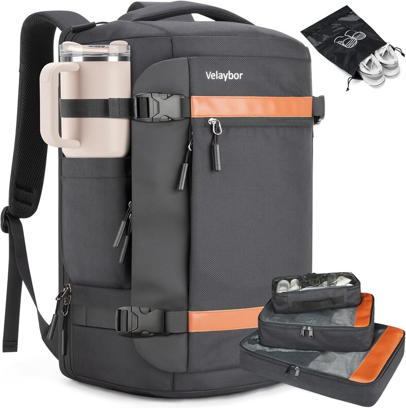 42L Travel Backpack with 4 Packing Cubes, TSA Friendly Flight Approved Carry-On gallery