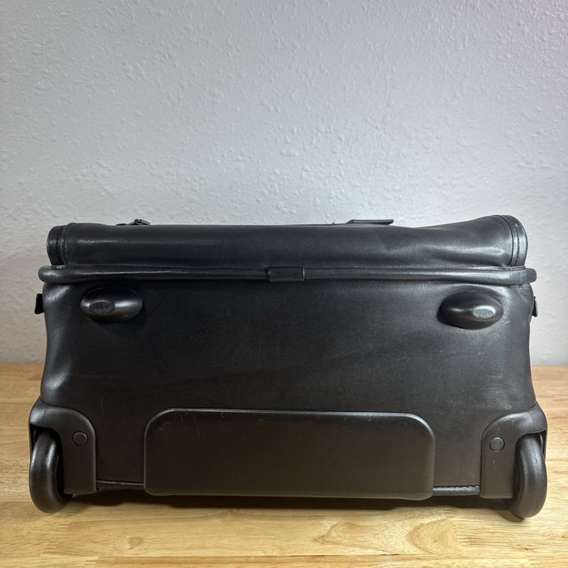 TUMI Wheeled Compact Computer Brief Black Leather Style 96102DH gallery