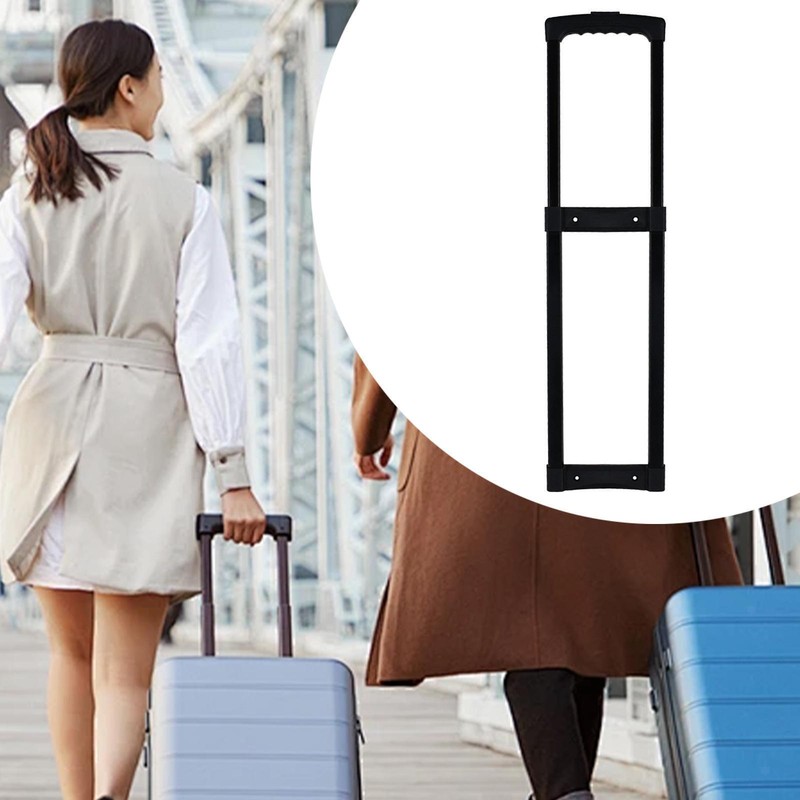 Replacement Travel Luggage Extendable Handle DIY Accessory Black Spare Parts