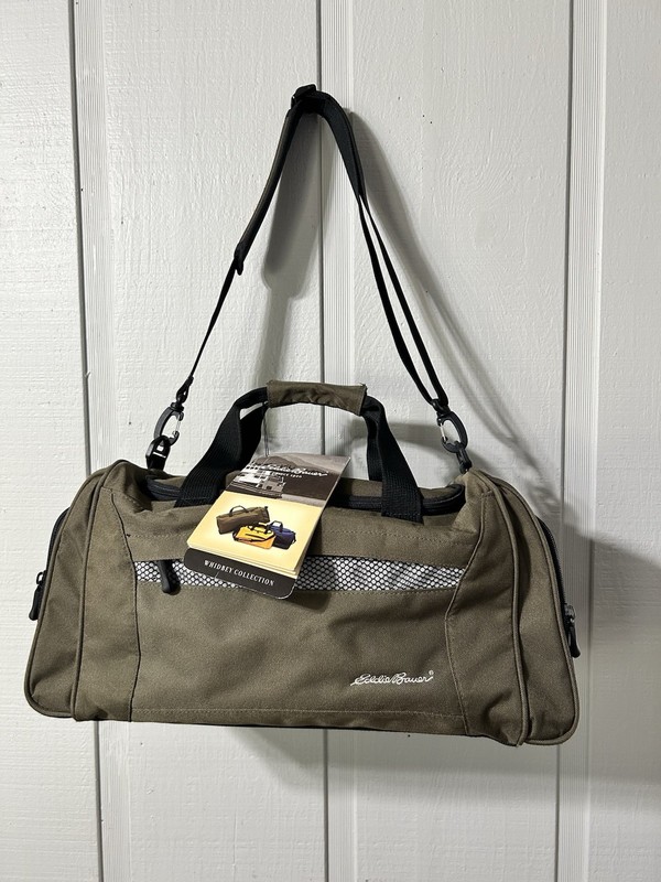 Eddie Bauer Whidbey Collection Army Green 20″ Duffel Bag Vintage 90’s NWT