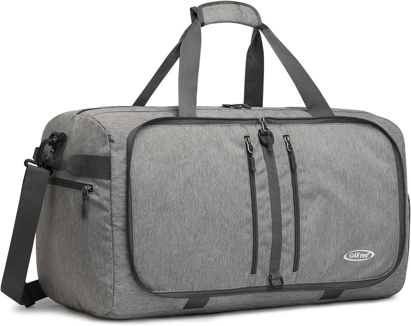40L/65L Foldable Duffel Bag Water-Repellent Travel Backpack Lightweight Carry