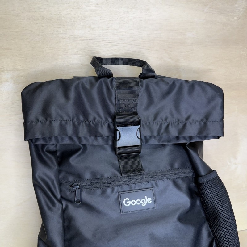 Google Black Backpack (Intern) w/ Adjustable Straps & Multiple Compartments gallery